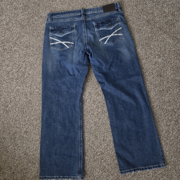 TK AXEL HARTFORD,COXX SLIM BOOT CUT MEDIUM WASH MENS SZ 38/32 Actual 41x31‎ - Picture 1 of 13